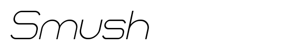 Smush font preview